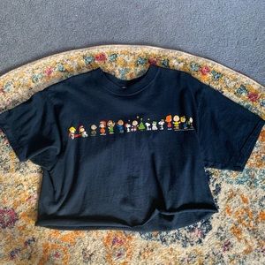 Peanuts Christmas Cropped T-shirt